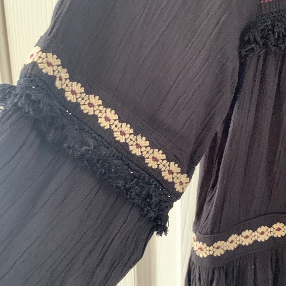 American Eagle Outfitters black boho dress size small - Picture 4 of 6